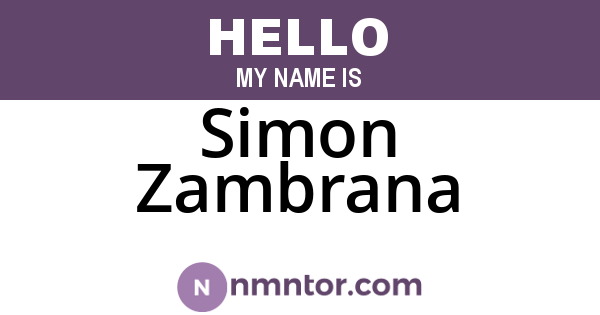 Simon Zambrana