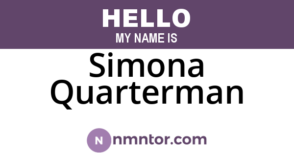 Simona Quarterman