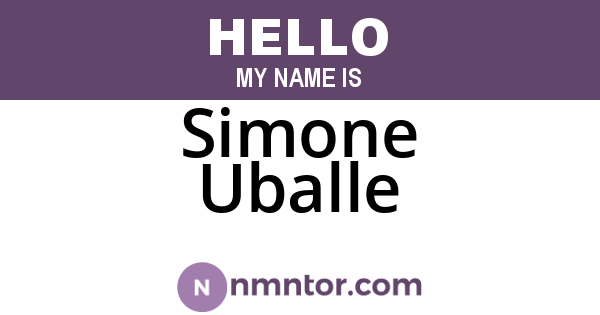 Simone Uballe