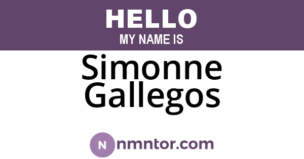 Simonne Gallegos