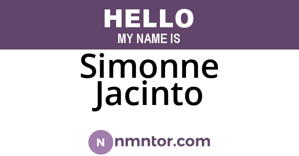 Simonne Jacinto