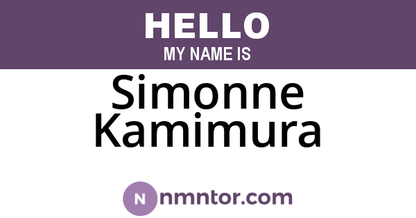 Simonne Kamimura