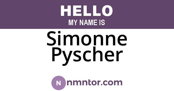 Simonne Pyscher