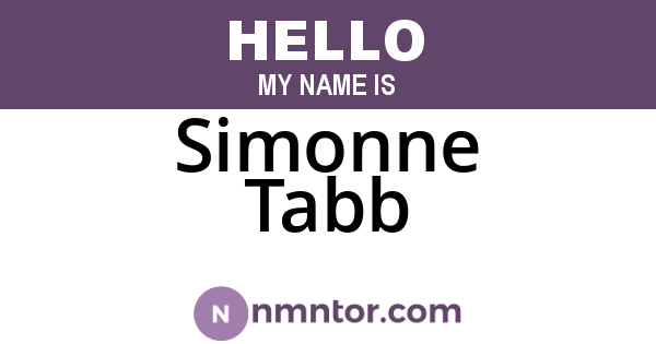 Simonne Tabb