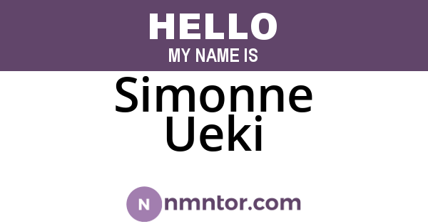 Simonne Ueki