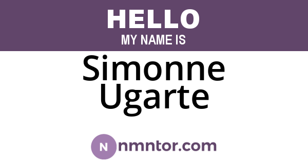 Simonne Ugarte