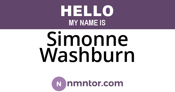 Simonne Washburn