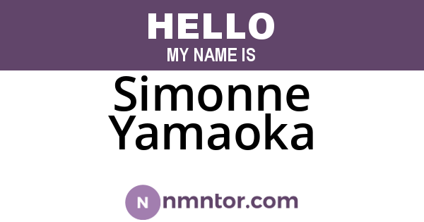 Simonne Yamaoka