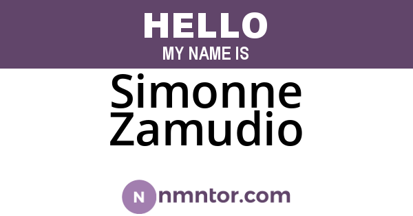 Simonne Zamudio