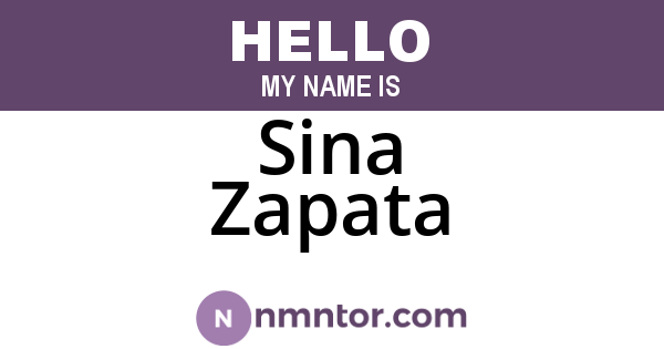 Sina Zapata