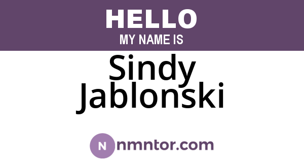 Sindy Jablonski