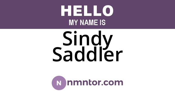 Sindy Saddler