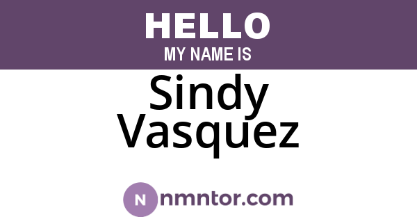 Sindy Vasquez