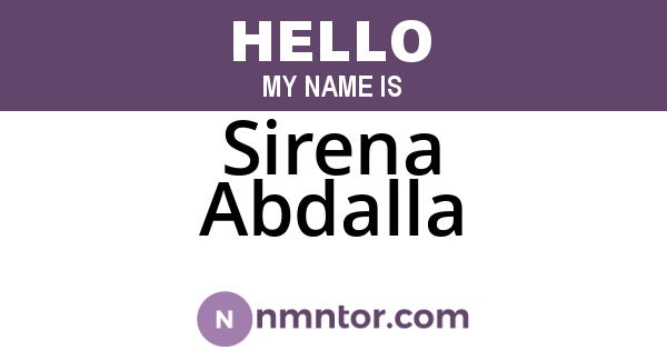 Sirena Abdalla