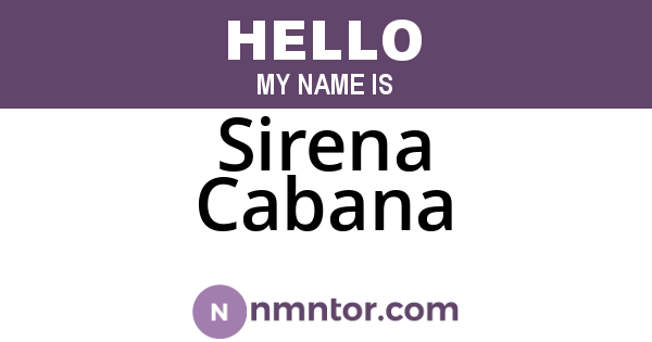 Sirena Cabana
