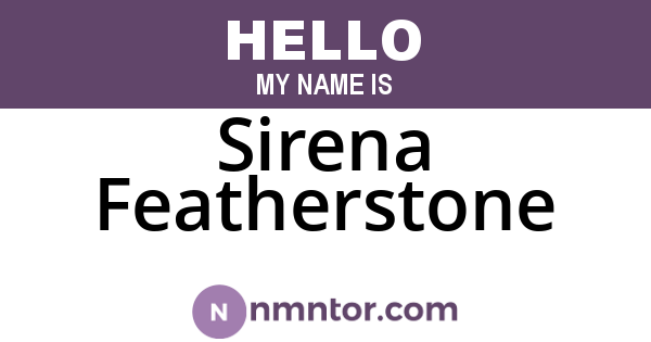 Sirena Featherstone