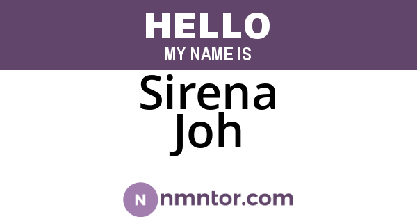 Sirena Joh