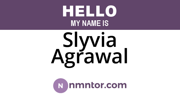 Slyvia Agrawal