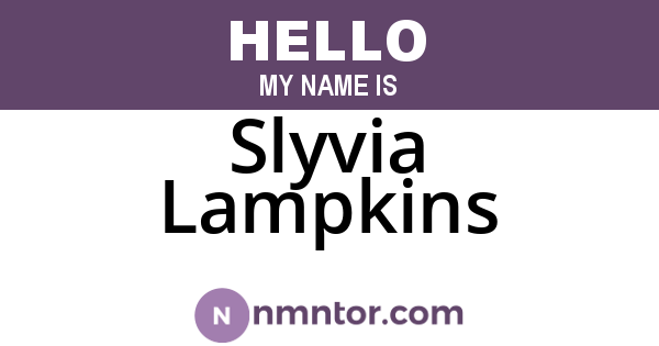 Slyvia Lampkins