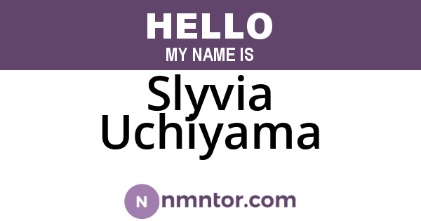 Slyvia Uchiyama