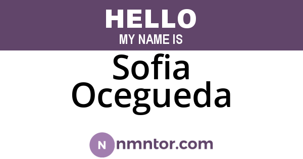 Sofia Ocegueda