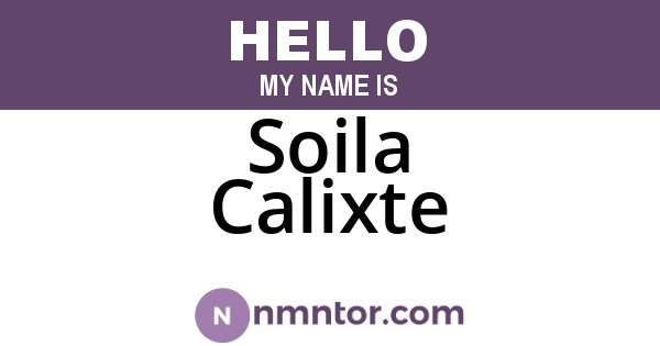 Soila Calixte