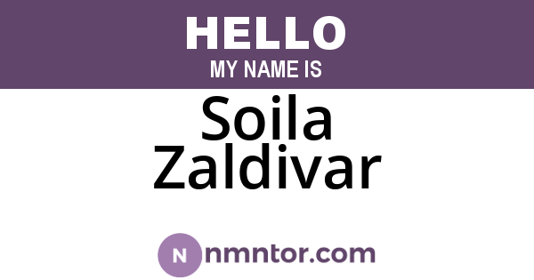 Soila Zaldivar