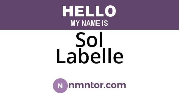 Sol Labelle