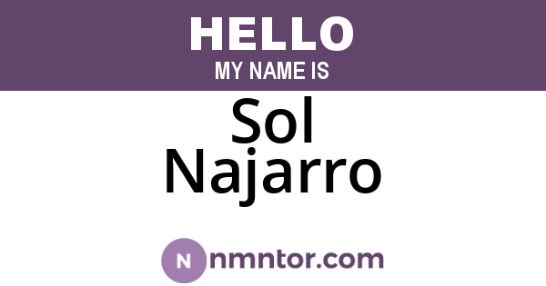 Sol Najarro