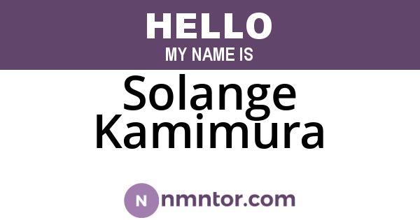 Solange Kamimura