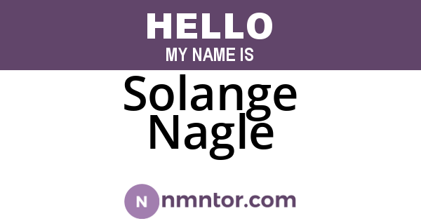 Solange Nagle