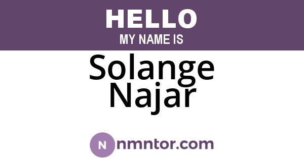 Solange Najar