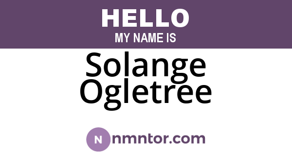 Solange Ogletree