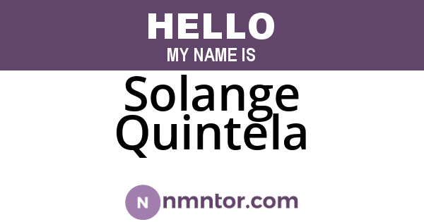 Solange Quintela