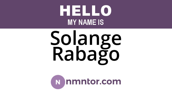 Solange Rabago