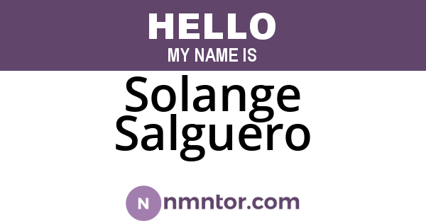 Solange Salguero