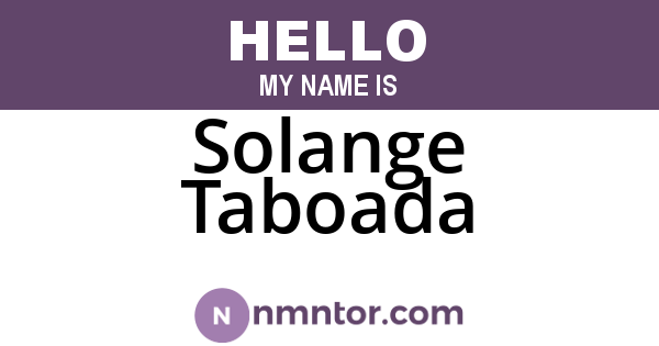 Solange Taboada
