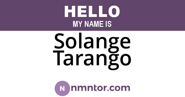 Solange Tarango
