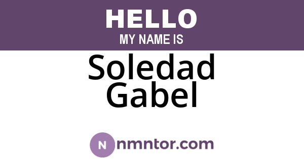 Soledad Gabel