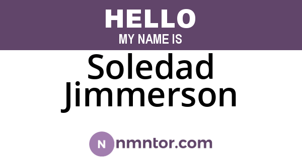 Soledad Jimmerson