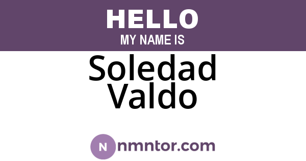 Soledad Valdo