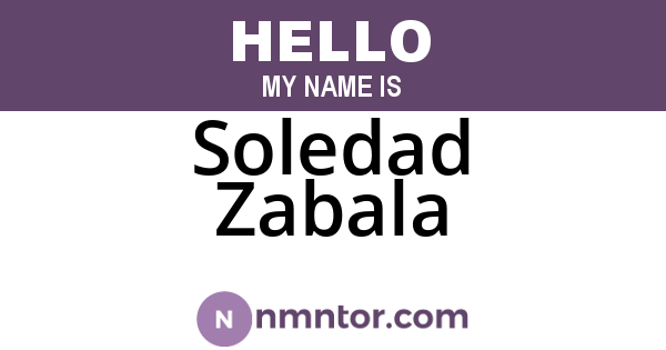 Soledad Zabala