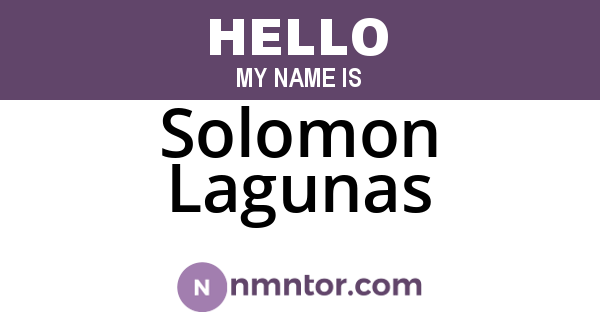 Solomon Lagunas