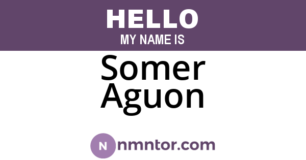 Somer Aguon