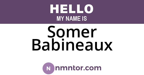 Somer Babineaux
