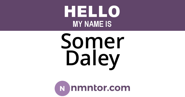 Somer Daley