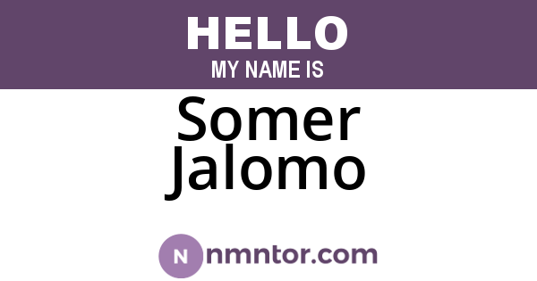 Somer Jalomo