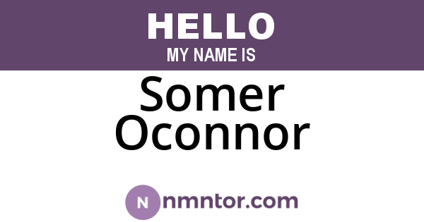 Somer Oconnor