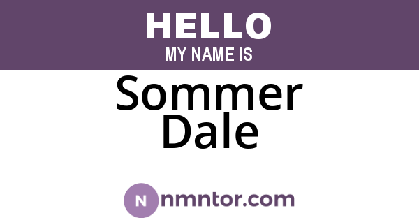 Sommer Dale
