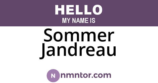 Sommer Jandreau